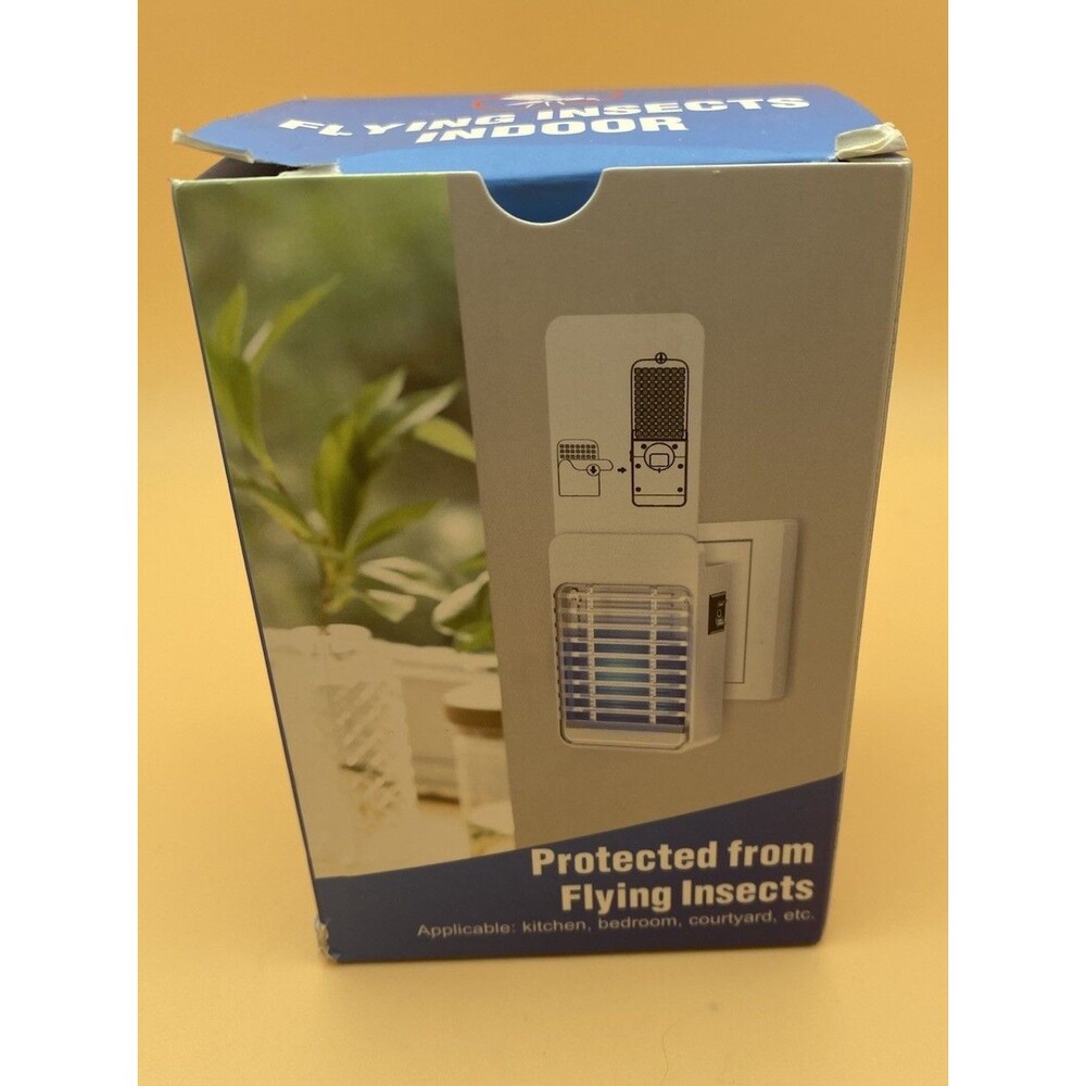 2-in-1 Indoor Flying Insect Trap & Zapper - Mosquito, Fly & Moth Plug-in Light